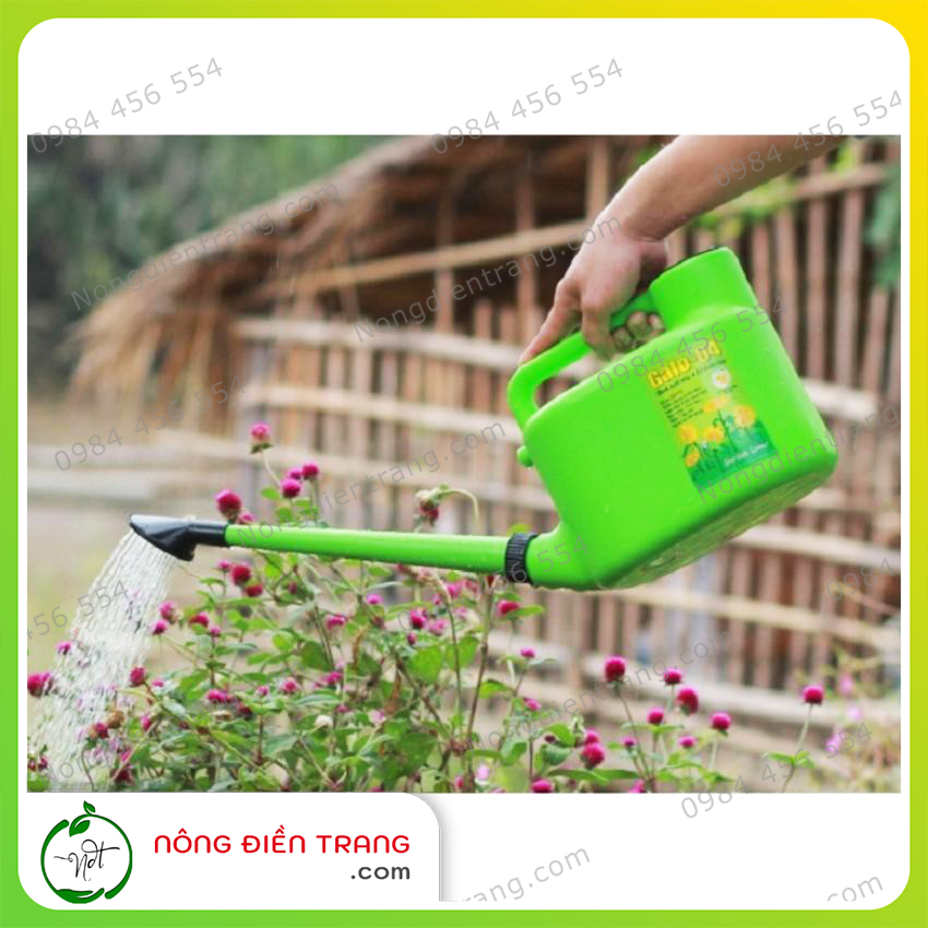 Bình tưới cây vòi sen 4 Lít Dudaco Galo-04 (Ô doa) bằng nhựa cao cấp, dễ tháo lắp, sử dụng được cho người lớn và trẻ em VTNN Nông Điền Trang