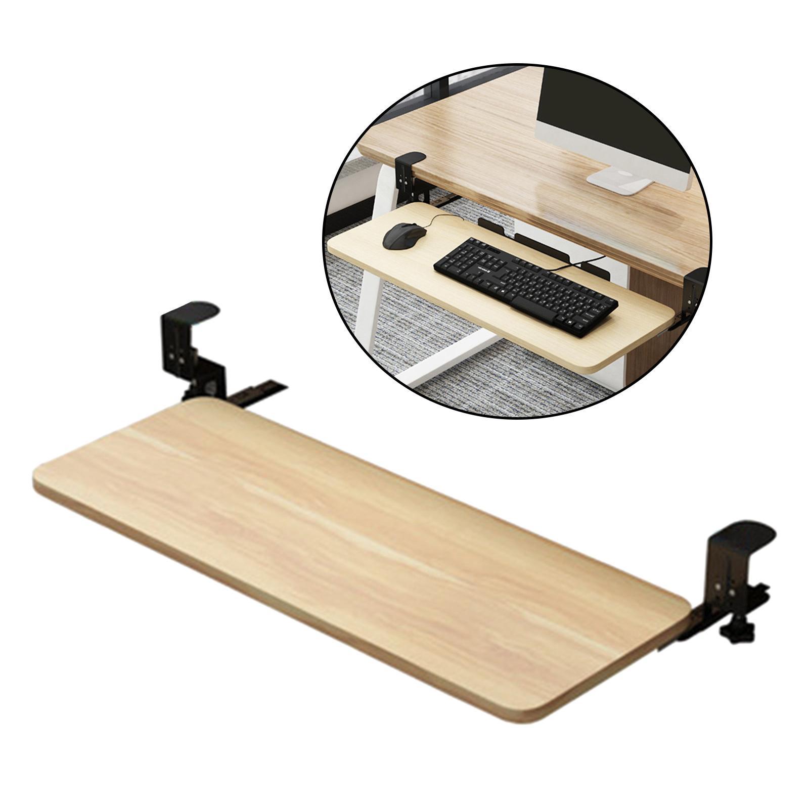 Keyboard Tray Under Desk Save Space adjustable for Typing Desktop