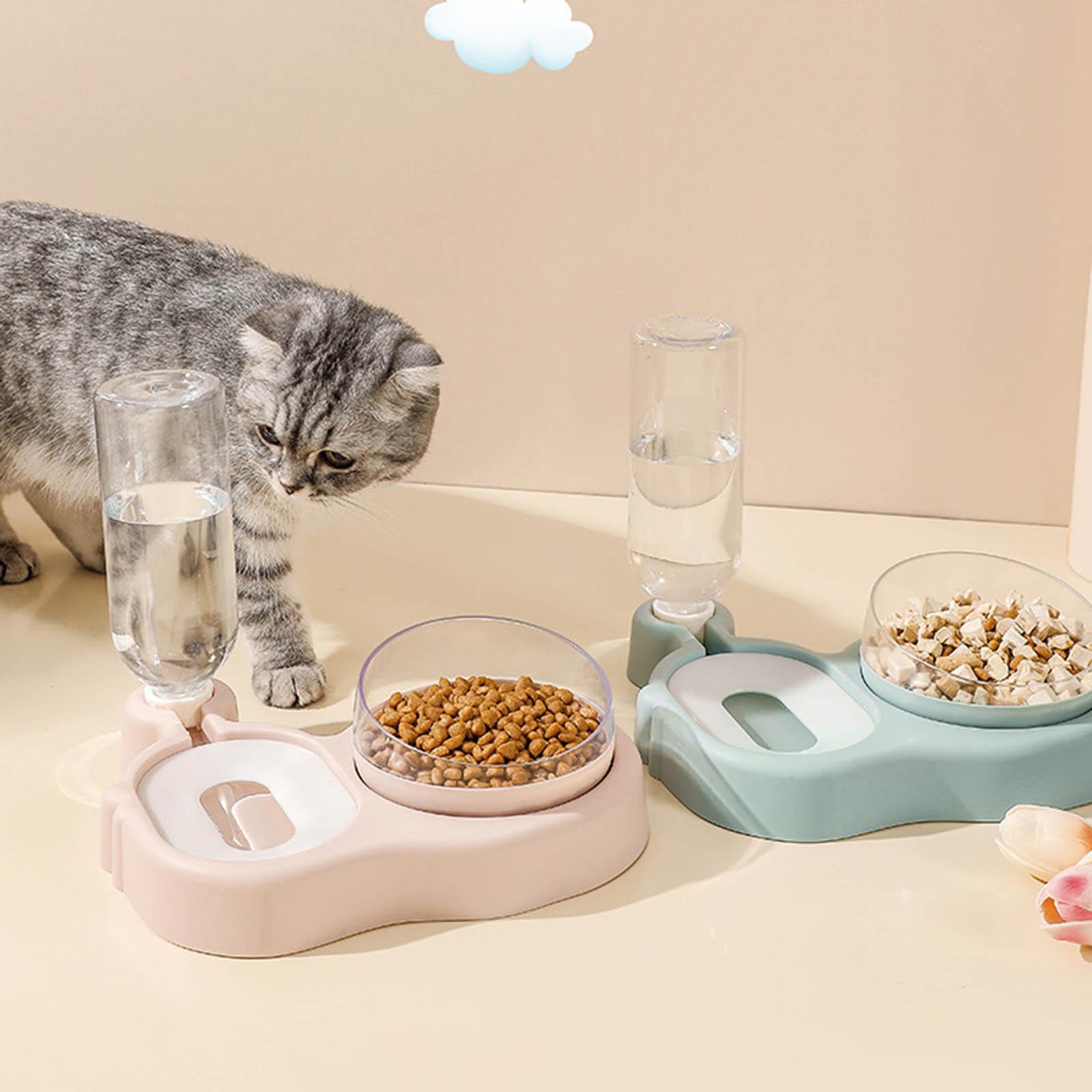 Automatic  Auto Feeder Pet Self Dispenser Water Feeding Dish