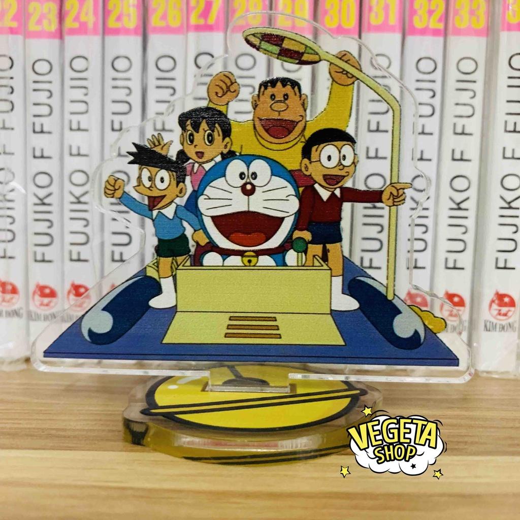 Mô Hình Tượng Standee Acrylic Mica 2 mặt - Doremon Doraemon Nobita Shizuka Xuka Chaien Jaian Suneo Xeko - 8~10cm