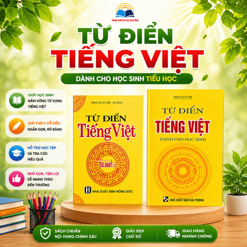 Sách - Từ Điển Tiếng Việt 50.000 Từ Tham Khảo Cơ Bản Cho Học Sinh, Sinh Viên