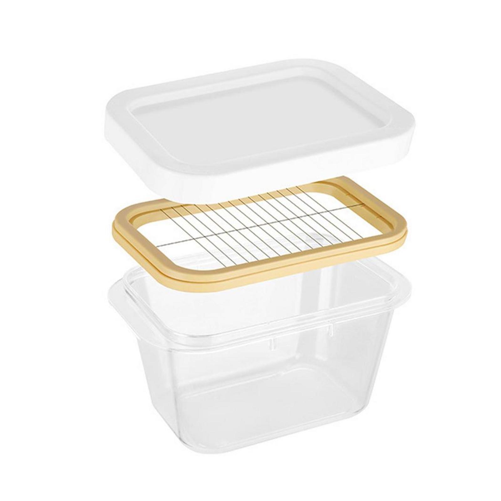 Butter Cutting Box Airtight Lid with Cutter  for Refrigerator Home