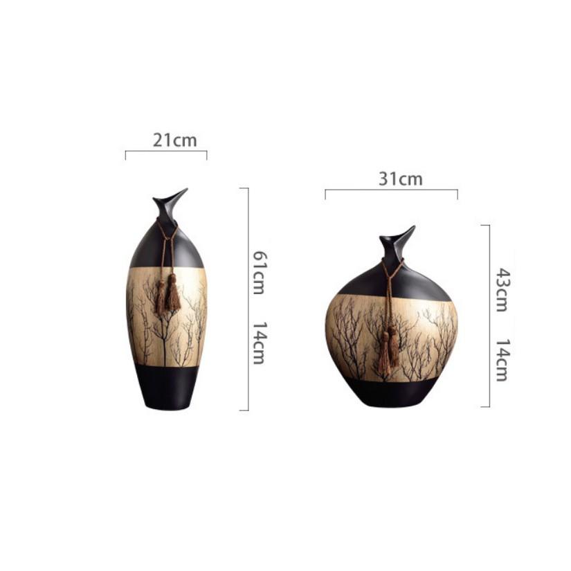 Bộ bình trang trí hút tài lộc cao cấp