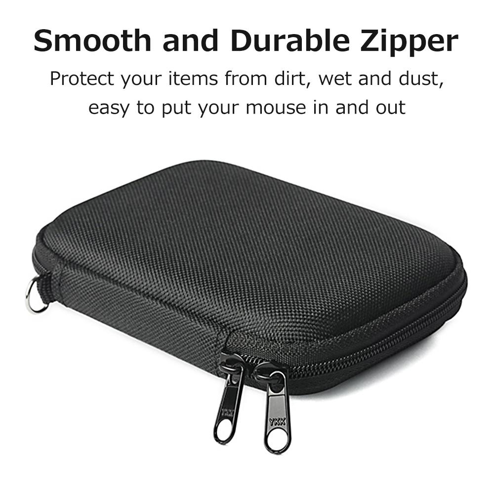 Nylon Shockproof Storage Bag Portable Mouse Storage Bag Protective Case Compatible with Apple Magic Mouse 2