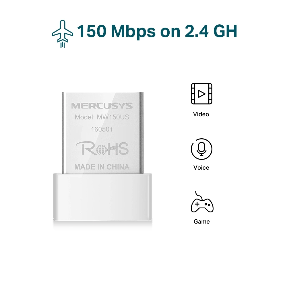 USB thu Wifi Mercusys MW150US 150Mbps - Hàng Chính Hãng