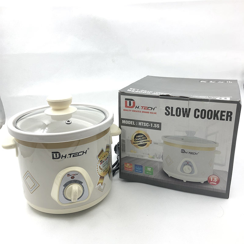 Nồi Kho Cá- Nồi Nấu Cháo Chậm Đa Năng 2,5L Nhỏ Gọn Giao Màu Ngẫu Nhiên Hàng Nhập Khẩu