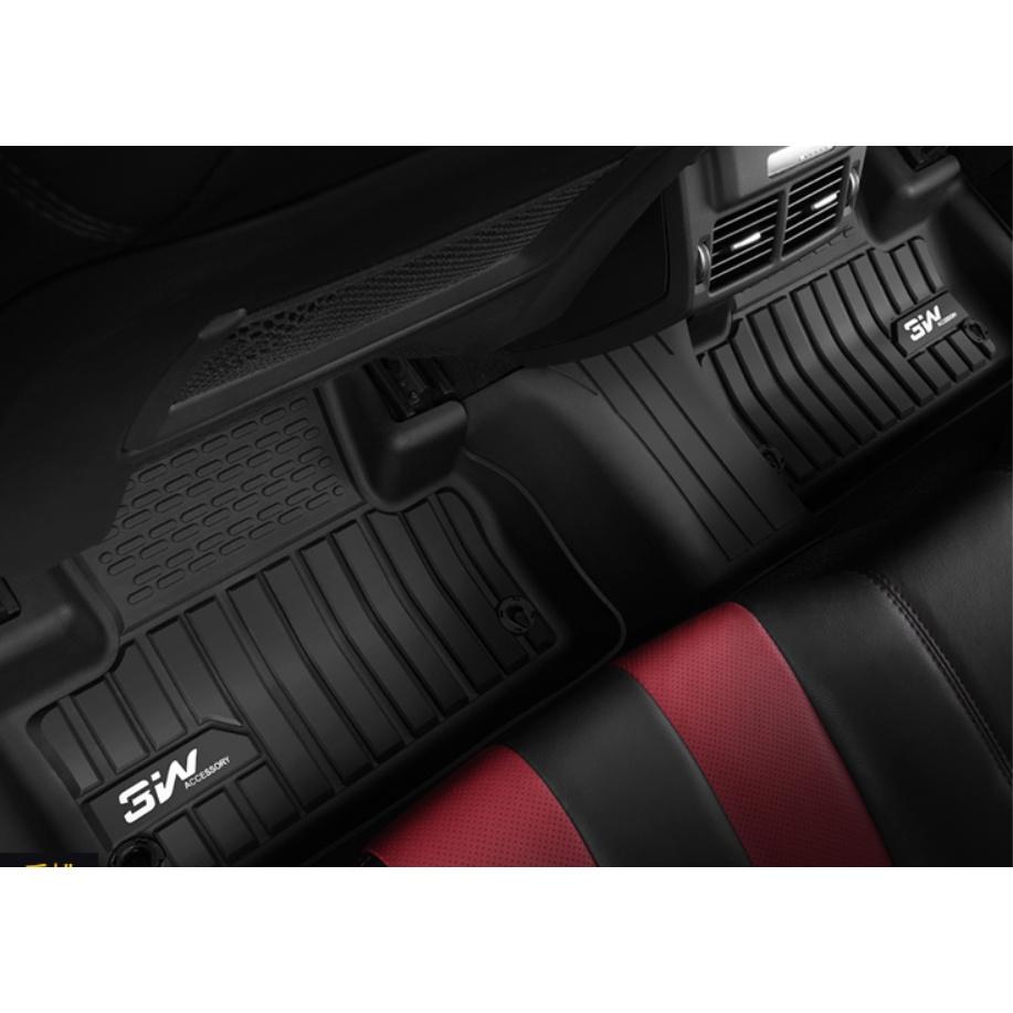 Thảm lót sàn xe ô tô LANDROVER DEFENDER 2019- nhãn hiệu Macsim 3W - chất liệu nhựa TPE đúc khuôn cao cấp - màu đen