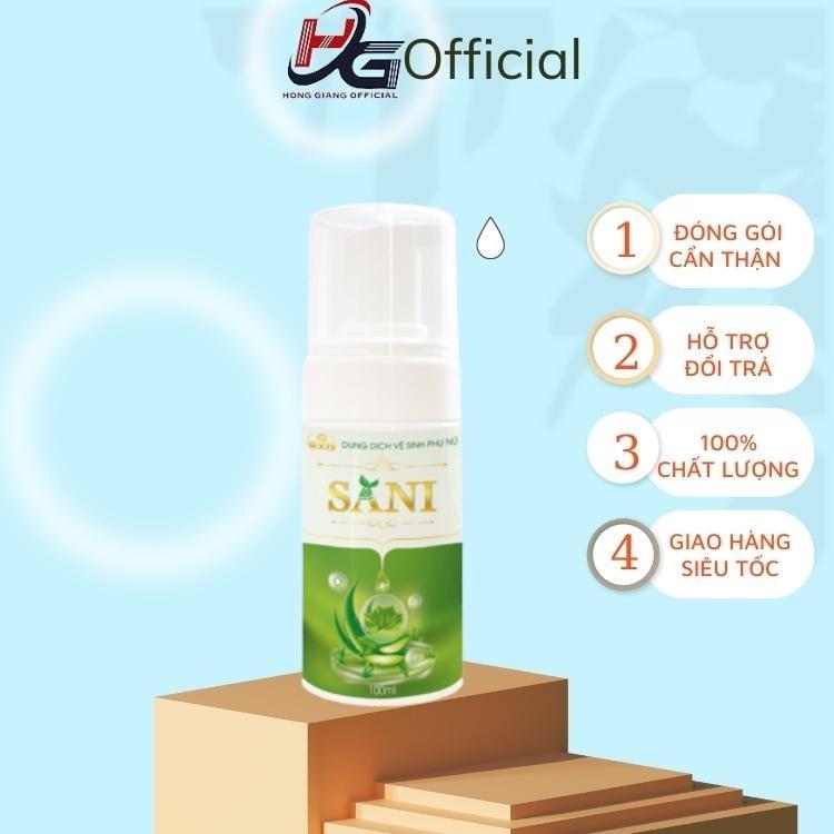 Dung Dịch Vệ Sinh Phụ Nữ SaNi Chiết xuất từ lá trầu không 100ml