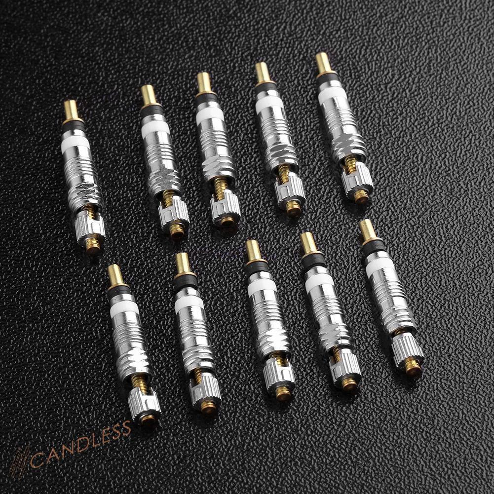 Bộ 10 Van Hơi + 10 Nắp Van Hơi Cho Xe Đạp