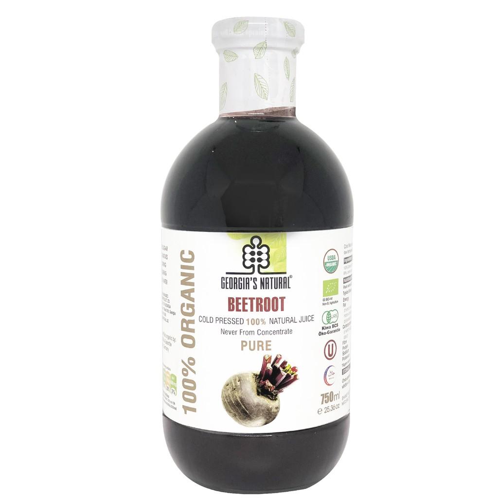 Nước Ép Củ Dền Đỏ Hữu Cơ 100% Beetroot Georgia's Natural - ORGANIC Pure Red Beetroot 300ml