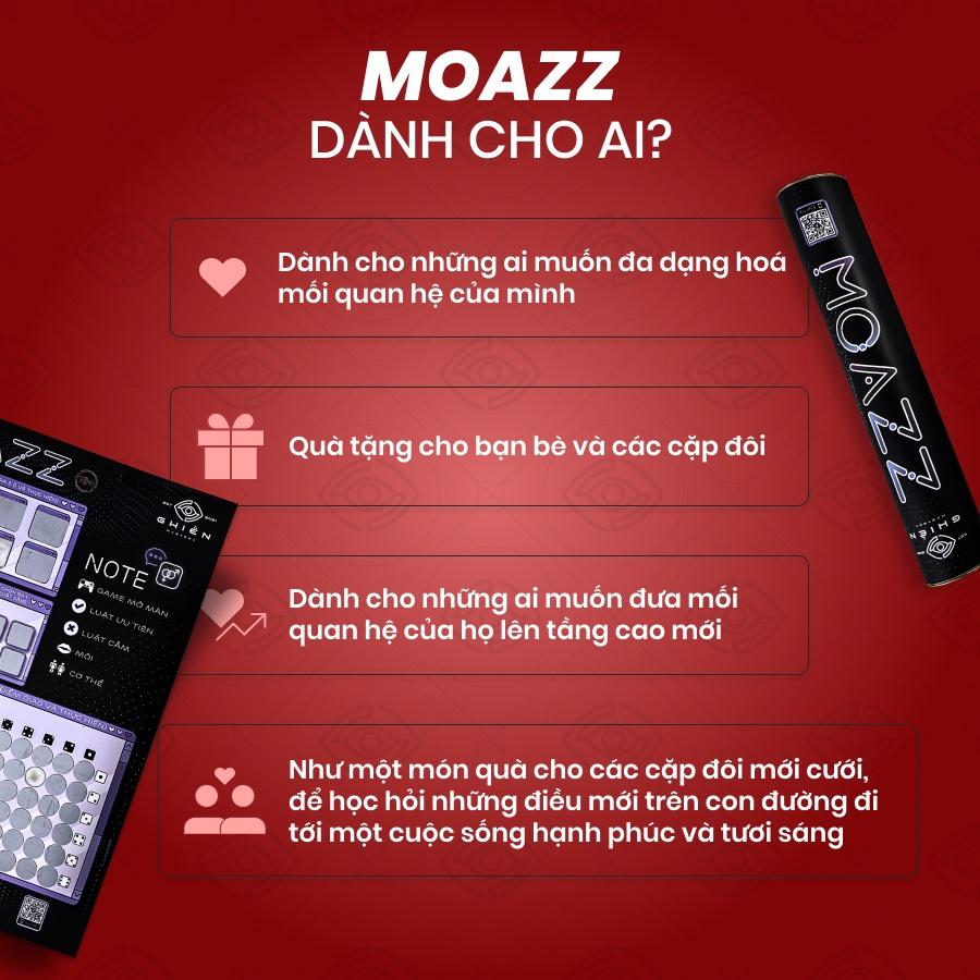 Bảng game &quot;MOAZZ&quot; - Drinking game dành cho cặp đôi siêu hot, đưa mối quan hệ lên một tầm cao mới | Ghiền Mystery