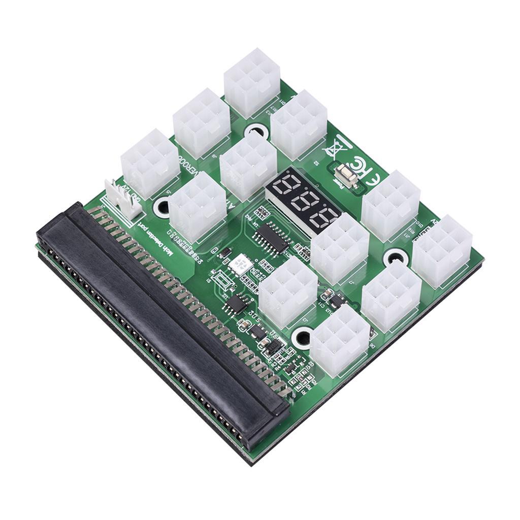 2xPower Module Breakout Board for PSU Server 6Pin to 8Pin Board+20cm Cable