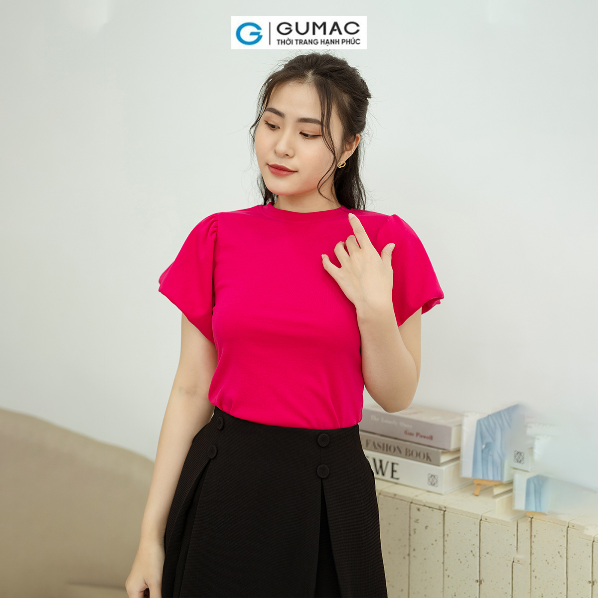 Áo thun tay phồng GUMAC ATD08033