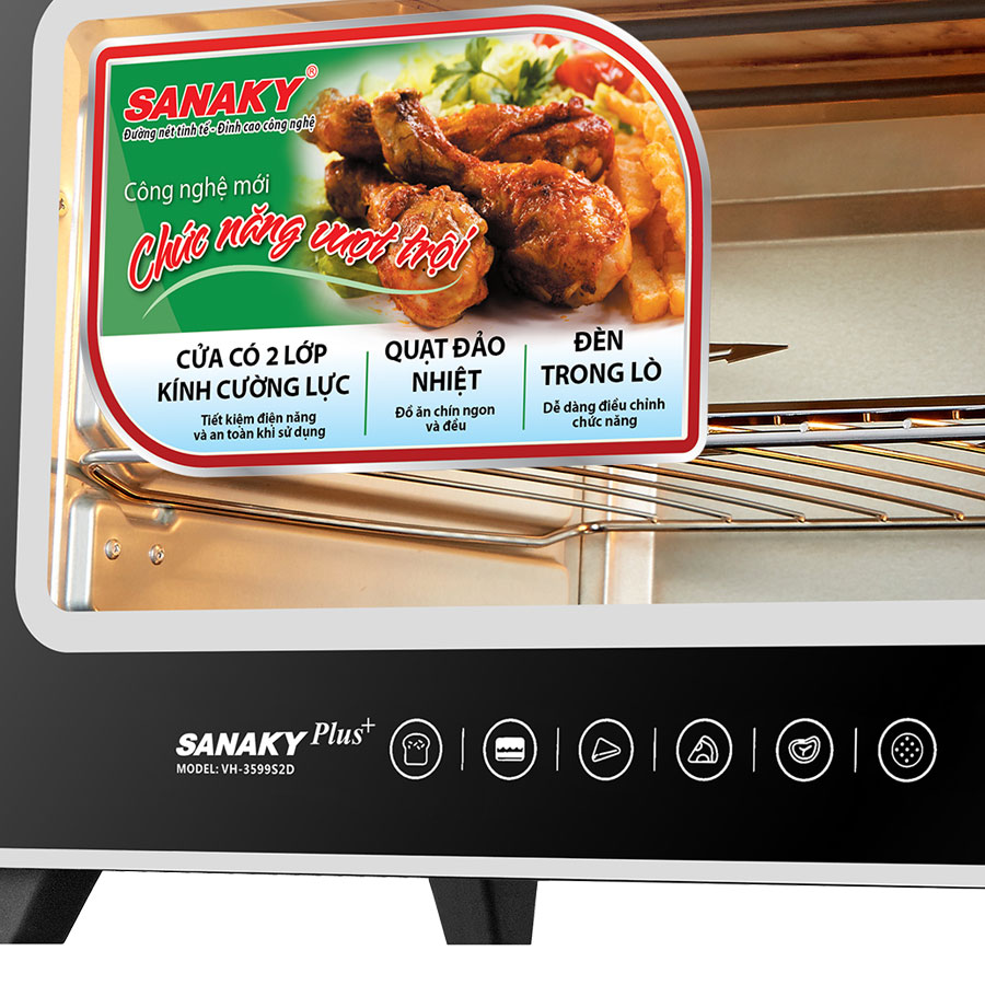Lò Nướng Sanaky VH-3599S2D - Hàng chính hãng