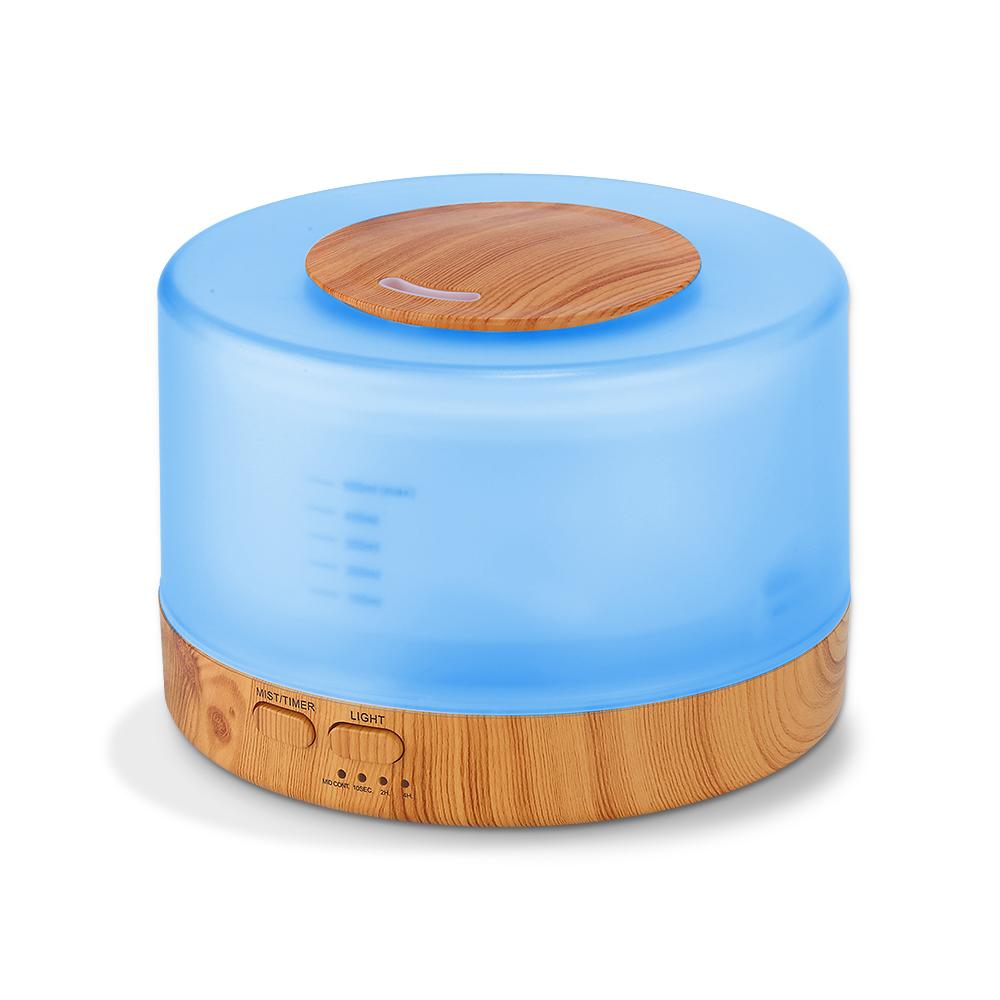 Hương Thơm Khuếch Tán Tinh Dầu 500ML Bluetooth Âm Nhạc Hương Thơm Khuếch Tán Đèn LED Đổi Màu 12W Máy Phun Sương Tạo Độ Ẩm Hộ Gia Đình Siêu Âm Thanh Máy Phun Sương Tạo Độ Ẩm