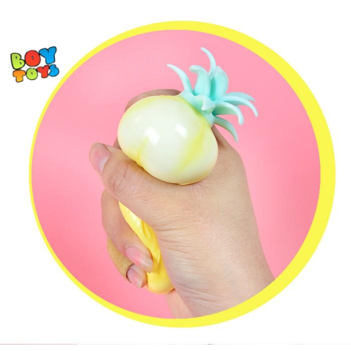 Đồ chơi mềm dẻo Squishy Mochi hình quả dứa dễ thương, xả stress giải tỏa căng thẳng