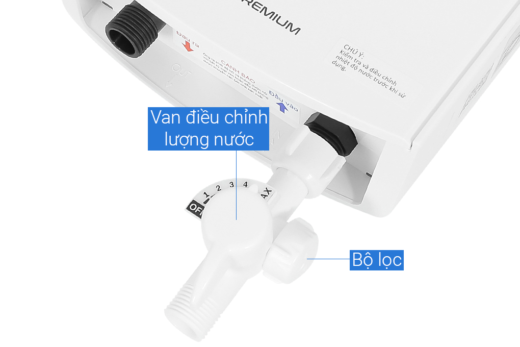 Máy nước nóng trực tiếp Ariston 4500W AURES PREMIUM 4.5 - Hàng Chính Hãng - Chỉ Giao Hồ Chí Minh