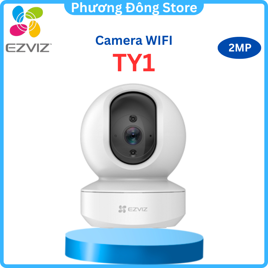 CAMERA IP WIFI TRONG NHÀ EZVIZ TY1 2MP FULL HD - Xoay 360 Độ, Đàm Thoại 2 Chiều, Phát hiện chuyển động
