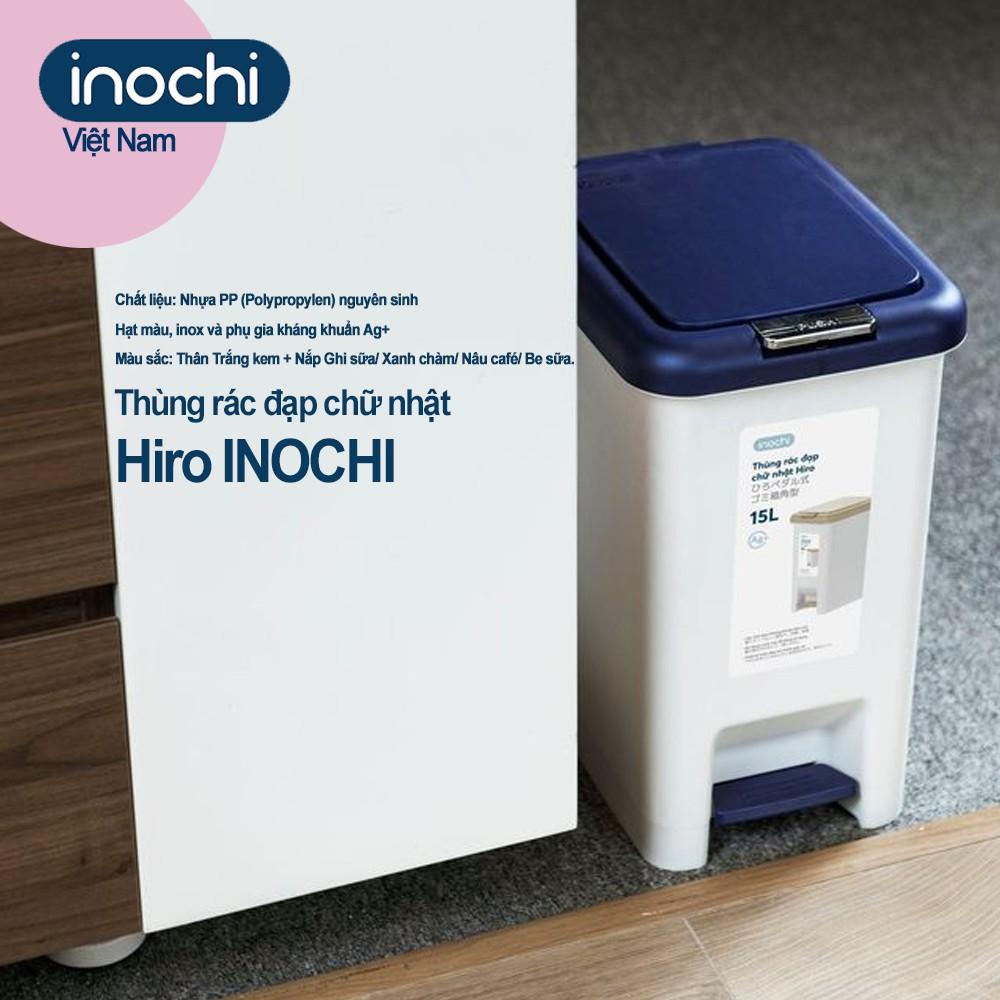 (HCM)Thùng Rác Nhựa Đạp Chân Nắp Đậy Chữ Nhật 10/15/20L