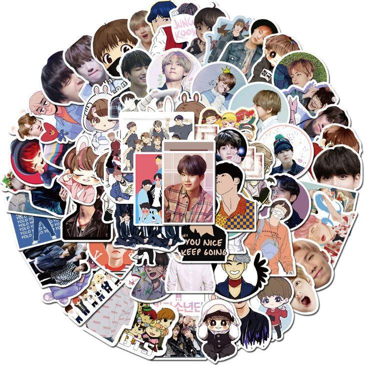 Sticker nhóm B-S-T hàn quốc dán cao cấp Hello Kitty Cực COOL ms#104