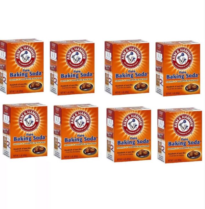 Bộ 8 hộp Bột tẩy Baking Soda đa công dụng  454g ( không xuất hóa đơn đỏ )