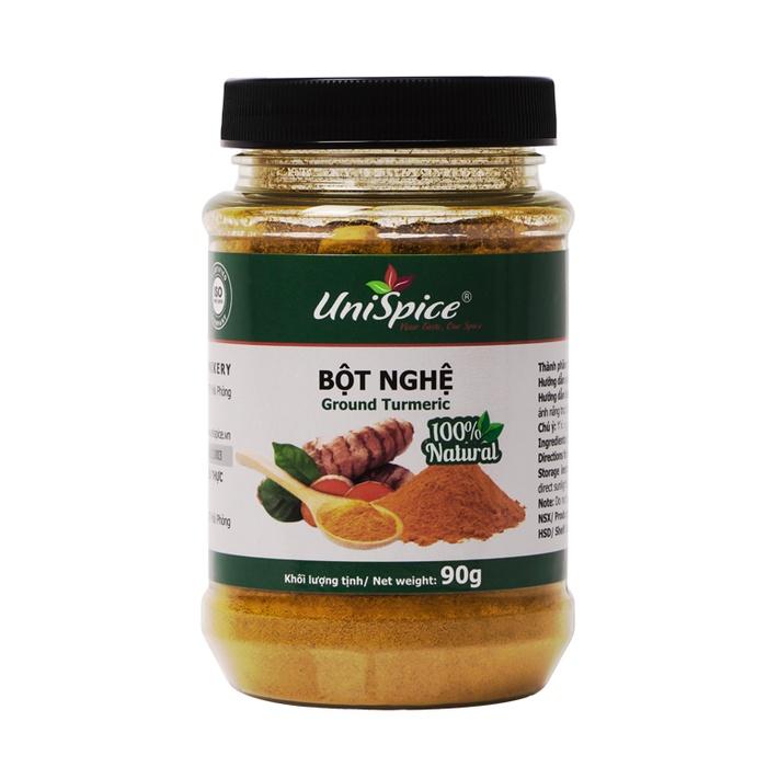 Bột nghệ UniSpice - Bột nghệ nguyên chất. Gia vị tự nhiên vẫn giữ được tinh dầu nghệ