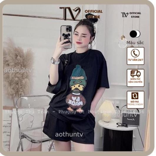 Áo Phông Nữ ATV Áo thun unisex Be Yourself size M L XL - Vịt Len Cotton Mát Form Rộng Unisex