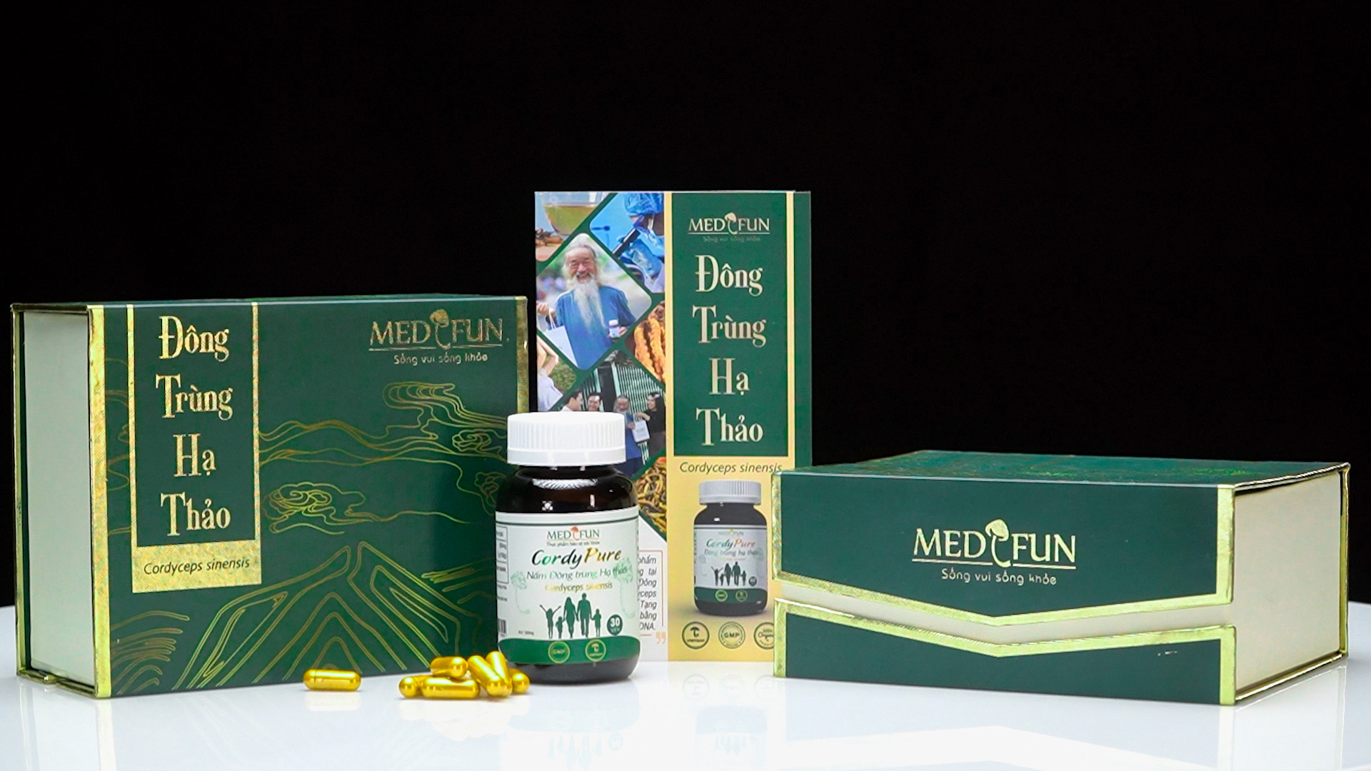 Viên nang Đông trùng Hạ thảo CordyPure Tây Tạng - Medifun hộp 60 viên - Tăng cường hệ miễn dịch - Hàng Chính Hãng - Sản phẩm cao cấp