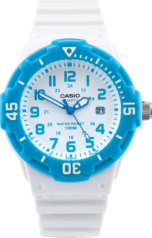 Đồng Hồ Nữ Dây Nhựa Casio LRW-200H-2BVDF (33mm) - Xanh Trắng