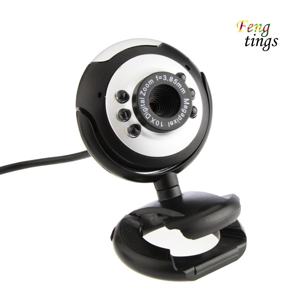 Webcam Hd 12.0mp 6 Đèn Led Tích Hợp Micro Cho Pc Laptop