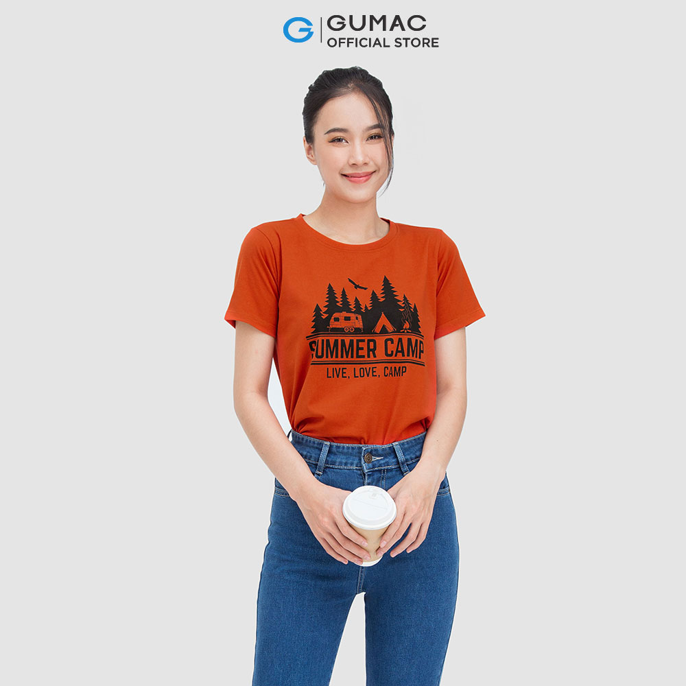 Áo thun nữ GUMAC ATC05008 - ATC05009  in hình xinh xắn độc đáo