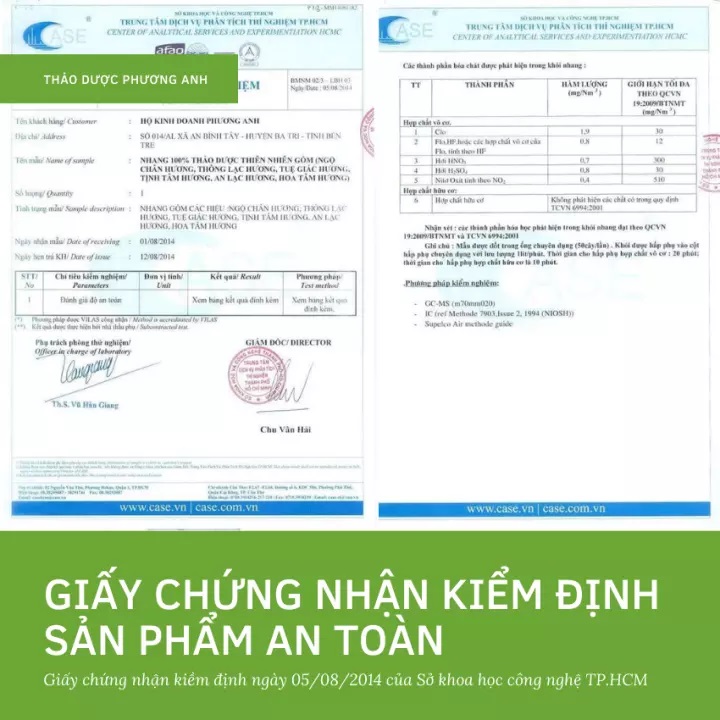 Nhang trầm 4 tấc Tuệ Giác Hương - Thảo Dược Phương Anh hộp 200 cây