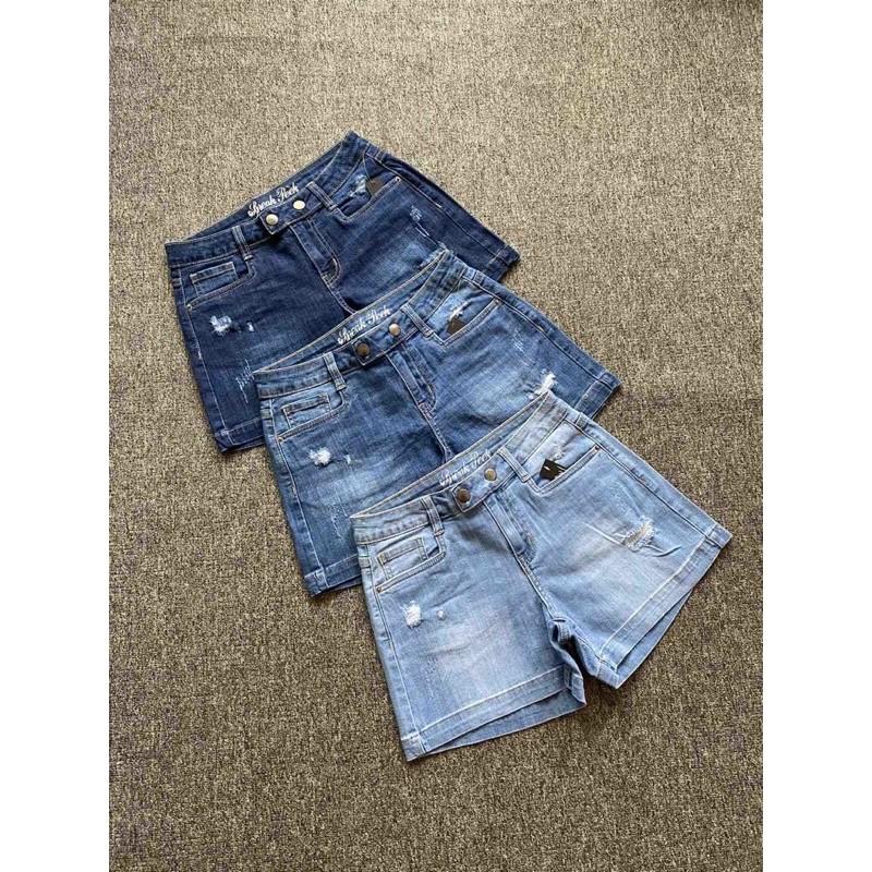 QUÂN SHORT JEANS NỮ TRƠN CÀI CÚC BA MÀU CẬP BẾN B-T