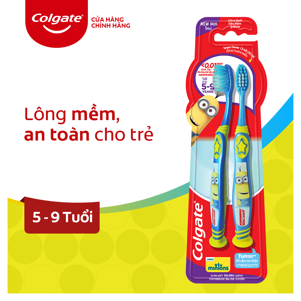 Bộ 2 bàn chải Minions cho trẻ em