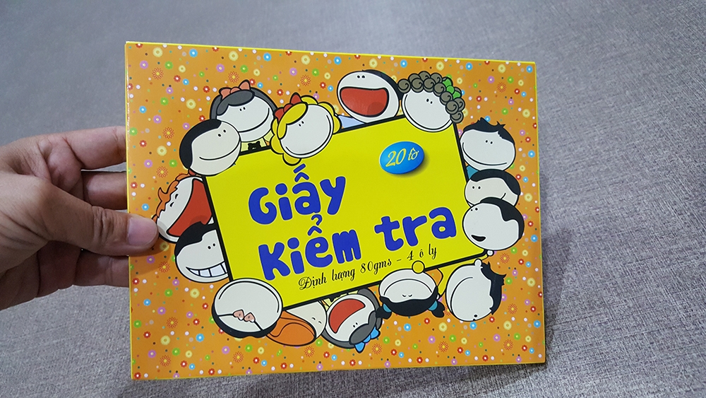 Bộ 2 Hộp Giấy Kiểm Tra 4 Ô Ly (20 Tờ/Hộp) - Mẫu 1