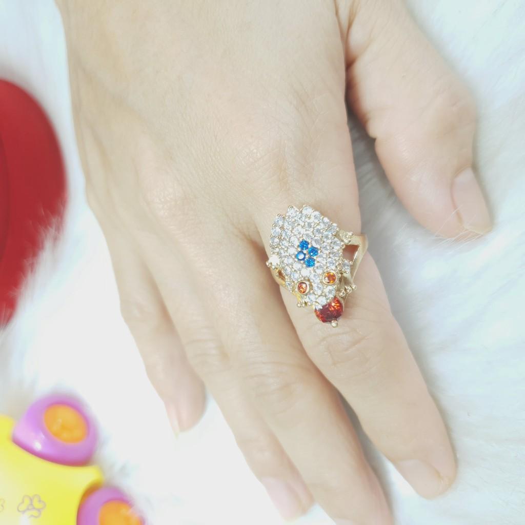 Nhẫn Con Cóc Phong Thủy Vàng Vonfram Cao Cấp- Dùng lâu dài tắm rửa thoải mái không phai màu