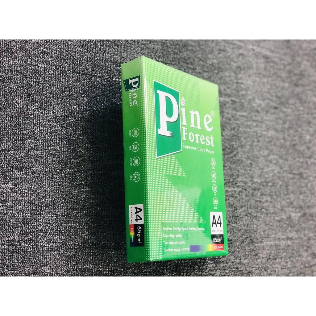 Giấy photo Pine Forest A4 ĐL 65g/m2 ( 500 tờ/1 ram ) Chuyên phục vụ văn phòng giá rẻ