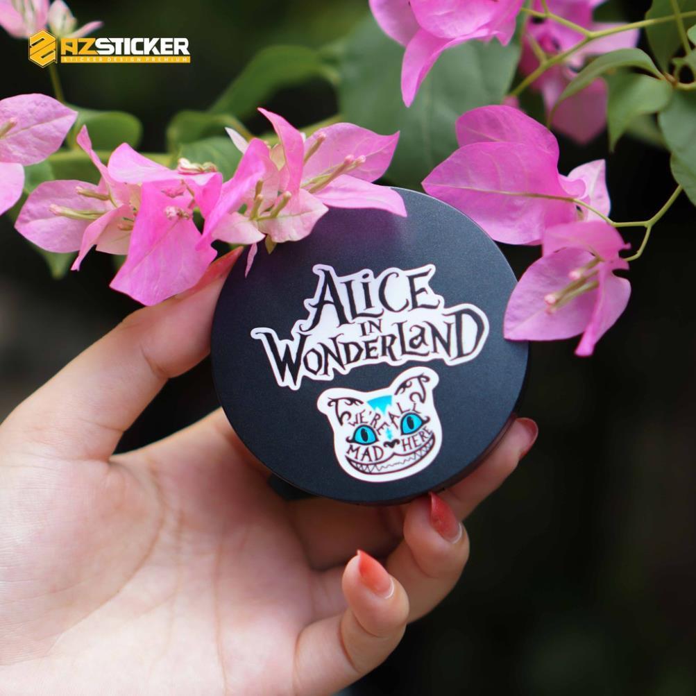 Sticker Alice Sứ Sở Thần Tiên | Chất Liệu PVC 5 Lớp Chống Nước, Chống Bay Màu | Trang Trí Đồ Dùng Cá Nhân