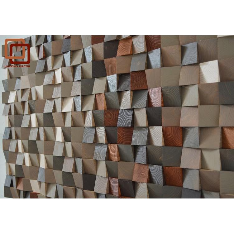 Tranh gỗ trang trí 3D tone NÂU ẤM ÁP -