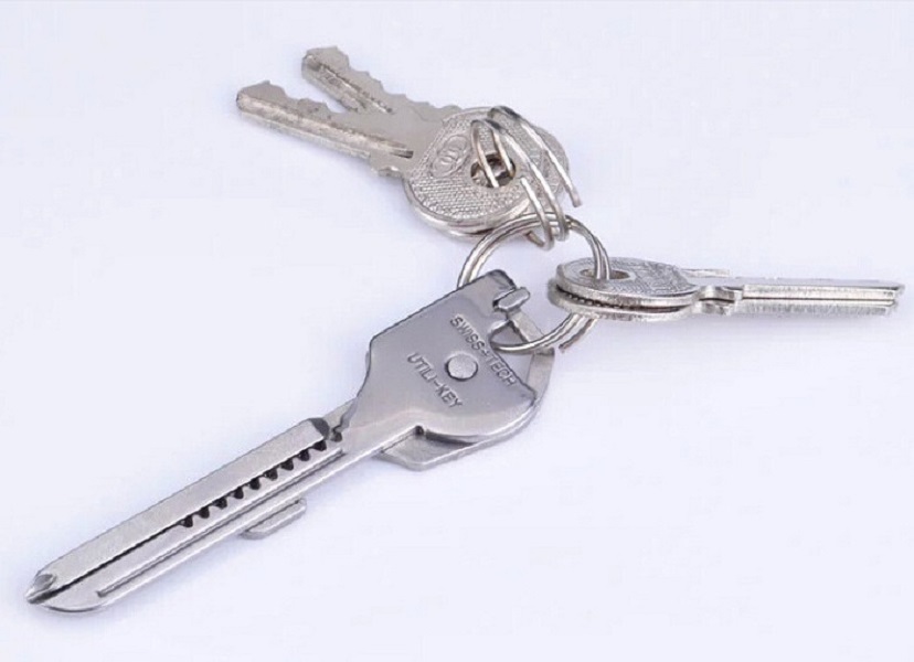 Móc khóa đa năng 6 chức năng trong 1 tiện dụng, thích hợp mang theo bên người