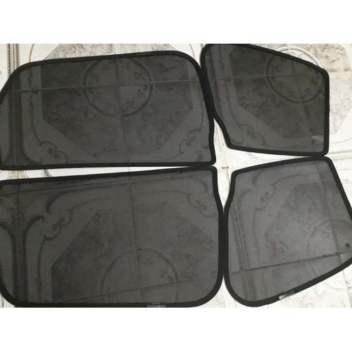 Bộ rèm che nắng theo dành cho xe Mazda CX5 2014-2017, bộ 4 chắn nắng vải lưới gắn nam châm hút