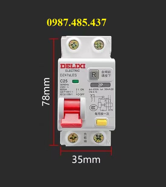 Aptomat Chống rò chống giật chống quá tải RCBO