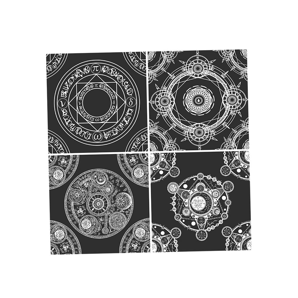 2pcs/set Creative Moroccan Self-adhesive Wall Floor Tile Sticker Home Decor