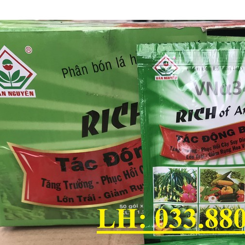 Phân Bón Lá RICH of Amine 25gam