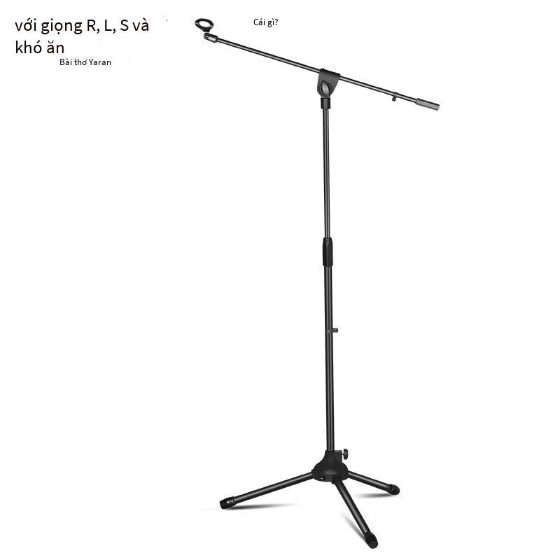Ưu đãi đặc biệt tăng cường chân đế micro dọc nylon hiệu suất ghi âm ba chân micro đứng sàn micro đứng