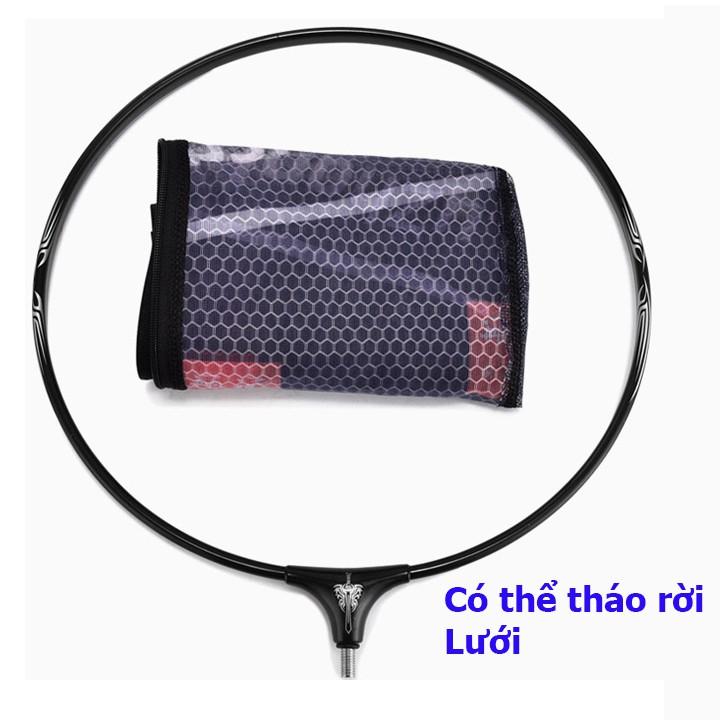 Mặt Vợt Xúc Cá Chất Liệu Carbon vành tròn 35cm 40cm 45cm Chuyên Câu Đơn Câu Đài - Đồ Câu 24h