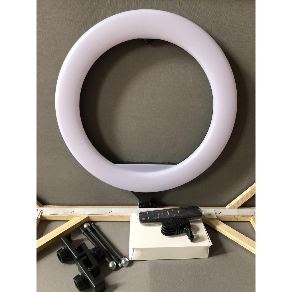 Đèn Livestream size 33cm và chân 2m1 kèm điều khiển Hỗ Trợ Chụp Ảnh Make up Trang Điểm nhiều Chế Độ Sáng