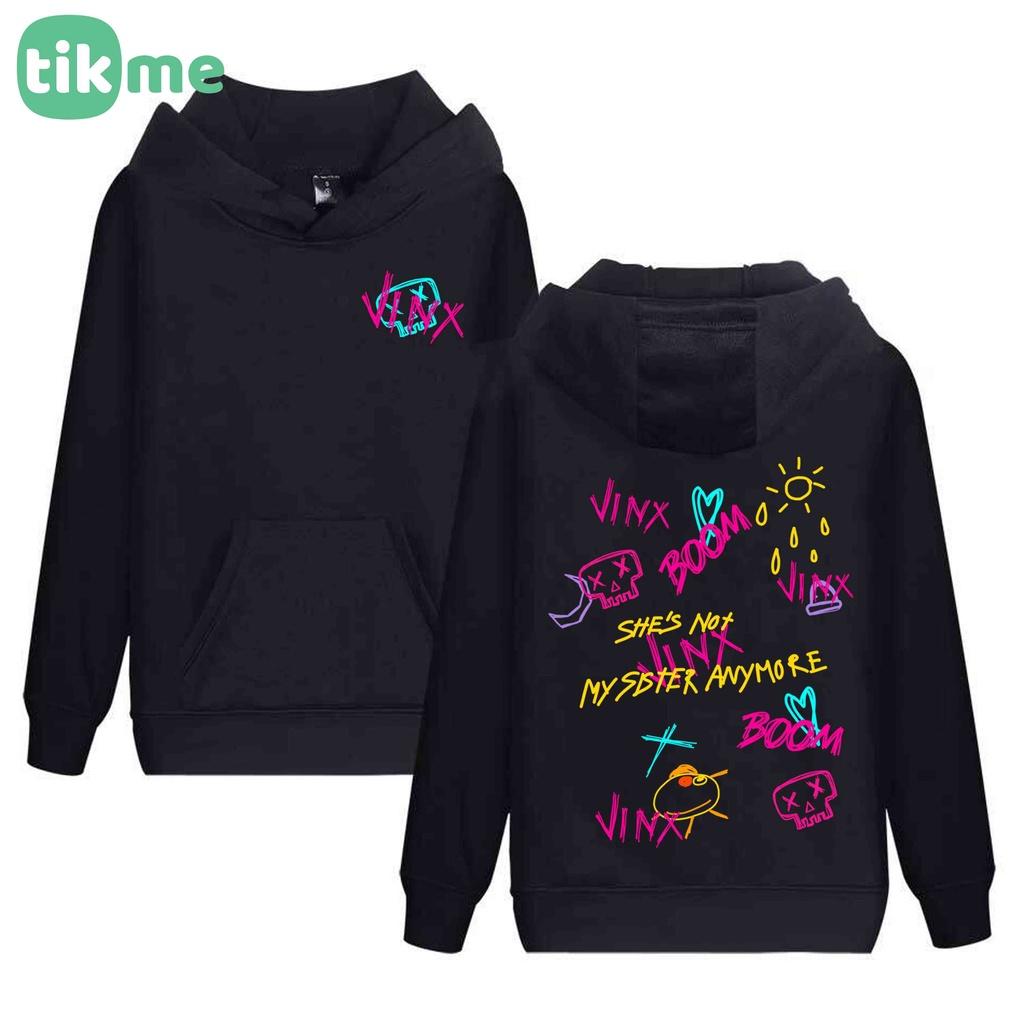 Áo Hoodie nỉ Tikme nam nữ Jinx Arcane devil monster hai mặt size XS-2XL