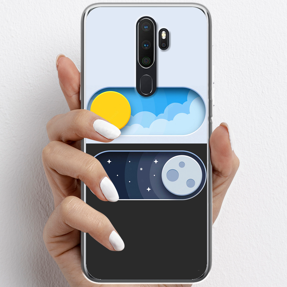 Ốp lưng cho Oppo A5 , A9  nhựa TPU mẫu Ngày đêm