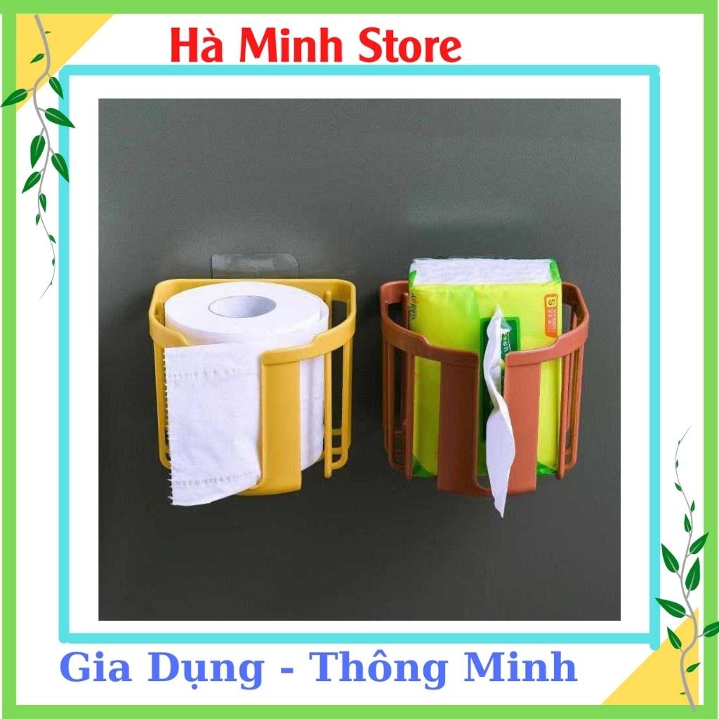 Giỏ Đựng Giấy Vệ Sinh - Giá Để Giấy Vệ Sinh Gắn Tường Tiện Dụng Tặng Kèm Mếng Dán